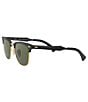 Color:Black Green - Image 3 - Clubmaster Aluminum Polarized 51mm Sunglasses