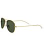 Ray-Ban Cockpit Aviator 59mm Sunglasses, Color:Gold Green - Image 3