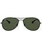 Ray-Ban Cockpit Aviator 59mm Sunglasses, Color:Gunmetal Green - Image 2