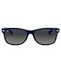 Ray-Ban Men's Colorblock Wayfarer Sunglasses, Color:Blue - Image 2