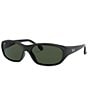 Color:Black - Image 1 - Daddy-O Rectangle Sunglasses