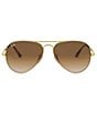 Color:Gold - Image 2 - Evolve Rb3689 55mm Sunglasses