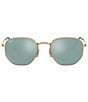 Color:Gold Grey - Image 2 - Men's RB3548N 54mm Geometric Sunglasses
