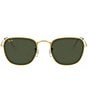 Color:Gold/Green - Image 2 - Unisex Frank Legend Square 51mm Sunglasses