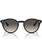 Color:Black - Image 2 - Men's Highstreet Round 51mm Sunglasses