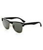 Color:Black - Image 1 - Men's Iconic Clubmaster Sunglasses