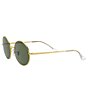 Color:Gold Green - Image 3 - Icons Legend Gold/Green Oval Frame Sunglasses