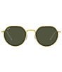 Color:Gold - Image 2 - Jack Rb3565 53mm Gold Sunglasses