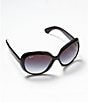 Color:Black - Image 6 - Jackie Ohh II Oversized Sunglasses with Gradient Lenses