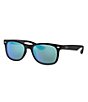 Color:Blue Mirror - Image 1 - Junior New Wayfarer Sunglasses