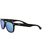Color:Blue Mirror - Image 3 - Junior New Wayfarer Sunglasses