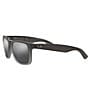 Color:Grey - Image 3 - Justin Classic Mirrored 55mm Sunglasses