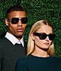 Color:Black - Image 6 - Men's 59mm Arista Square Sunglasses