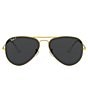Color:Black Gold - Image 2 - Men's Legend Pilot Polarized 58mm Sunglasses