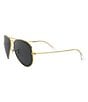 Color:Black Gold - Image 3 - Men's Legend Pilot Polarized 58mm Sunglasses