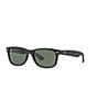 Color:Matte Black - Image 2 - Men's Classic Wayfarer Sunglasses
