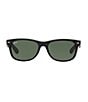 Color:Matte Black - Image 3 - Men's Classic Wayfarer Sunglasses