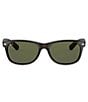 Ray-Ban Unisex New Wayfarer Sunglasses, Color:Dark Tortoise - Image 2
