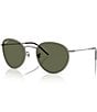 Ray-Ban Men's RB0103S 53mm Polarized Round Sunglasses, Color:Gunmetal - Image 1