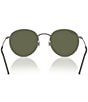 Ray-Ban Men's RB0103S 53mm Polarized Round Sunglasses, Color:Gunmetal - Image 4