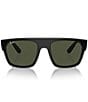 Color:Black/Green - Image 2 - Men's RB0360S 57mm Square Sunglasses