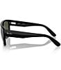Color:Black/Green - Image 3 - Men's RB0360S 57mm Square Sunglasses
