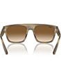 Color:Striped Grey/Brown - Image 4 - Men's RB0360S 57mm Striped Square Sunglasses