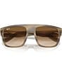 Color:Striped Grey/Brown - Image 5 - Men's RB0360S 57mm Striped Square Sunglasses