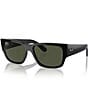 Color:Black/Green - Image 1 - Men's RB0947 Carlos 56mm Square Sunglasses