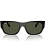 Color:Black/Green - Image 2 - Men's RB0947 Carlos 56mm Square Sunglasses
