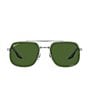 Color:Silver - Image 2 - Men's Rb3699 59mm Polarized Square Sunglasses