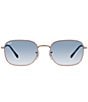 Color:Rose Gold - Image 2 - Men's RB3706 57mm Pillow Sunglasses