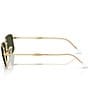 Ray-Ban Men's RB3746 56mm Gradient Rectangle Sunglasses, Color:Arista Gold/Green - Image 3