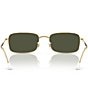 Ray-Ban Men's RB3746 56mm Gradient Rectangle Sunglasses, Color:Arista Gold/Green - Image 4