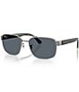 Ray-Ban Men's RB3751 58mm Square Sunglasses, Color:Gunmetal - Image 1