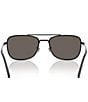 Ray-Ban Men's RB3755 62mm Rectangle Sunglasses, Color:Black - Image 4