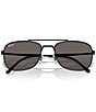 Ray-Ban Men's RB3755 62mm Rectangle Sunglasses, Color:Black - Image 5