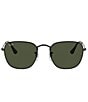 Color:Black - Image 2 - Men's RB3857 54mm Square Sunglasses