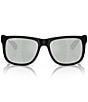 Ray-Ban Men's RB4165 54mm Square Sunglasses, Color:Rubber Black - Image 2