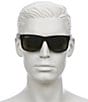 Ray-Ban Men's RB4165 54mm Square Sunglasses, Color:Rubber Black - Image 6