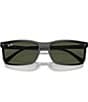 Color:Black/Green - Image 5 - Men's RB4435 56mm Rectangle Sunglasses