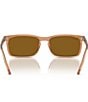 Color:Transparent Brown/Brown - Image 4 - Men's RB4435 56mm Transparent Rectangle Sunglasses