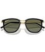 Ray-Ban Men's RB4451 53mm Polarized Round Sunglasses, Color:Black - Image 5