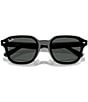 Ray-Ban Unisex RB4458D 65mm Square Sunglasses, Color:Black/Dark Grey - Image 5