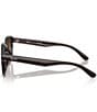 Ray-Ban Unisex RB4458D 65mm Square Sunglasses, Color:Transparent Dark Brown/Gradient Brown - Image 3