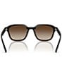 Ray-Ban Unisex RB4458D 65mm Square Sunglasses, Color:Transparent Dark Brown/Gradient Brown - Image 4