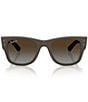 Ray-Ban Men's RB4840 52mm Square Polarized Sunglasses, Color:Sand Brown - Image 2