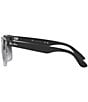 Color:Black/Clear - Image 3 - Unisex Steve 54mm Gradient Square Sunglasses