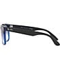 Color:Black/Blue - Image 3 - Unisex Steve 54mm Gradient Square Sunglasses