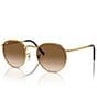 Color:Brown - Image 1 - New Round Unisex 53mm Phantos Sunglasses